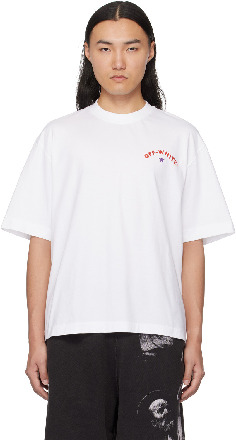 

Белая футболка со звездной стрелой Off-White