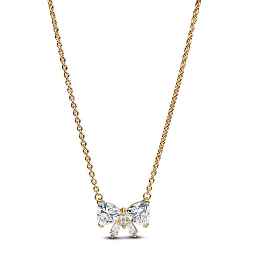 

Ожерелье Sparkling Bow Pandora, покрытие - золото