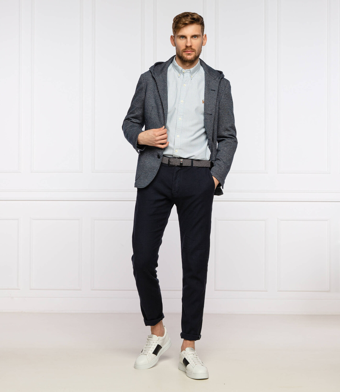 Рубашка POLO RALPH LAUREN slim fit, небесно-голубой — фото 2