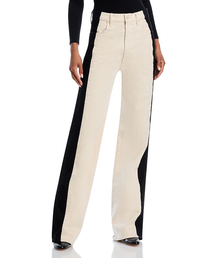 

Джинсы Tuxedo Maven Heel High Rise в цвете Sideswipe MOTHER, белый