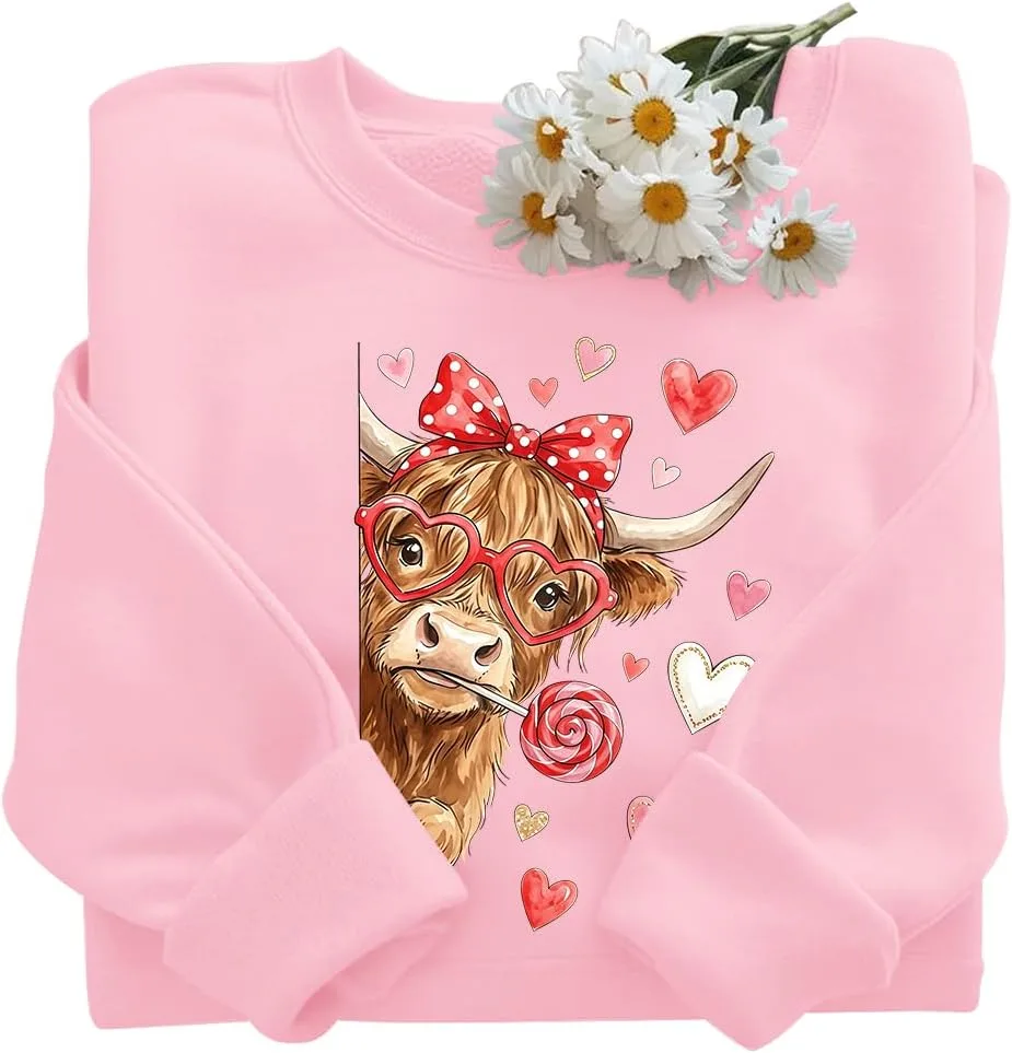 

Свитшот Highland Cow в тематике Дня святого Валентина woati