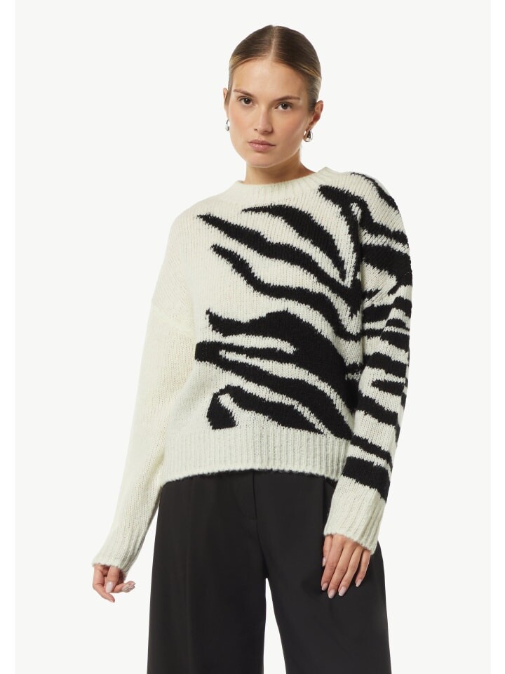 

Пуловер comma Strickpullover langarm, белый