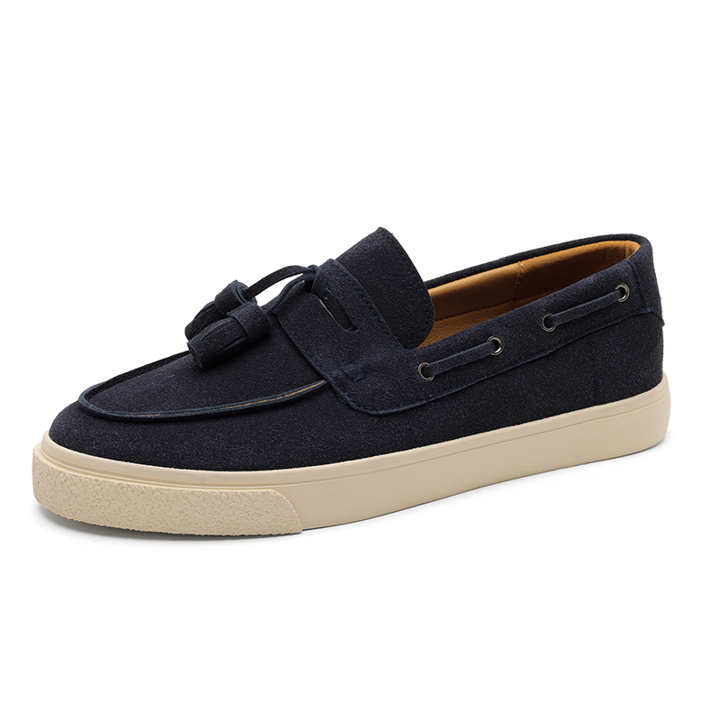 

JIETEGONGYANG Темно-синие лоферы мужские, цвет Dark Blue