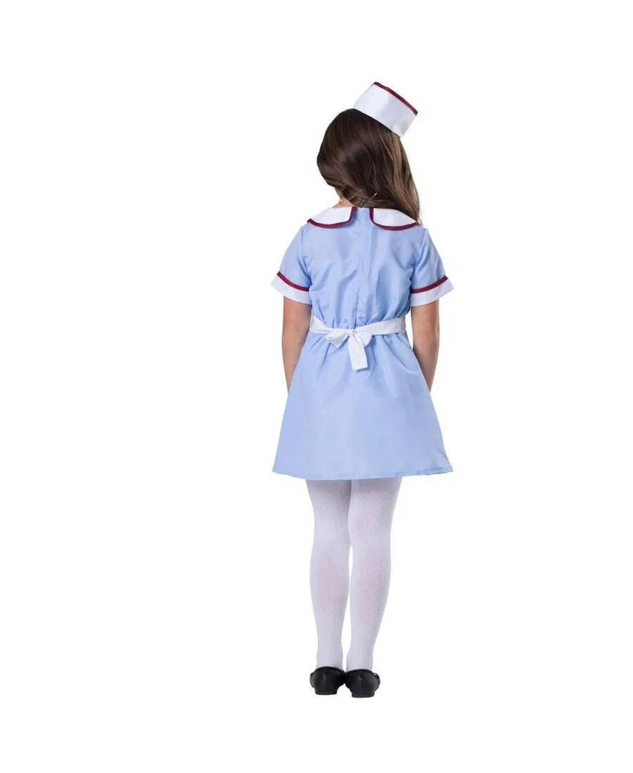Детский костюм официантки из закусочной Dress Up America, синий — фото 2