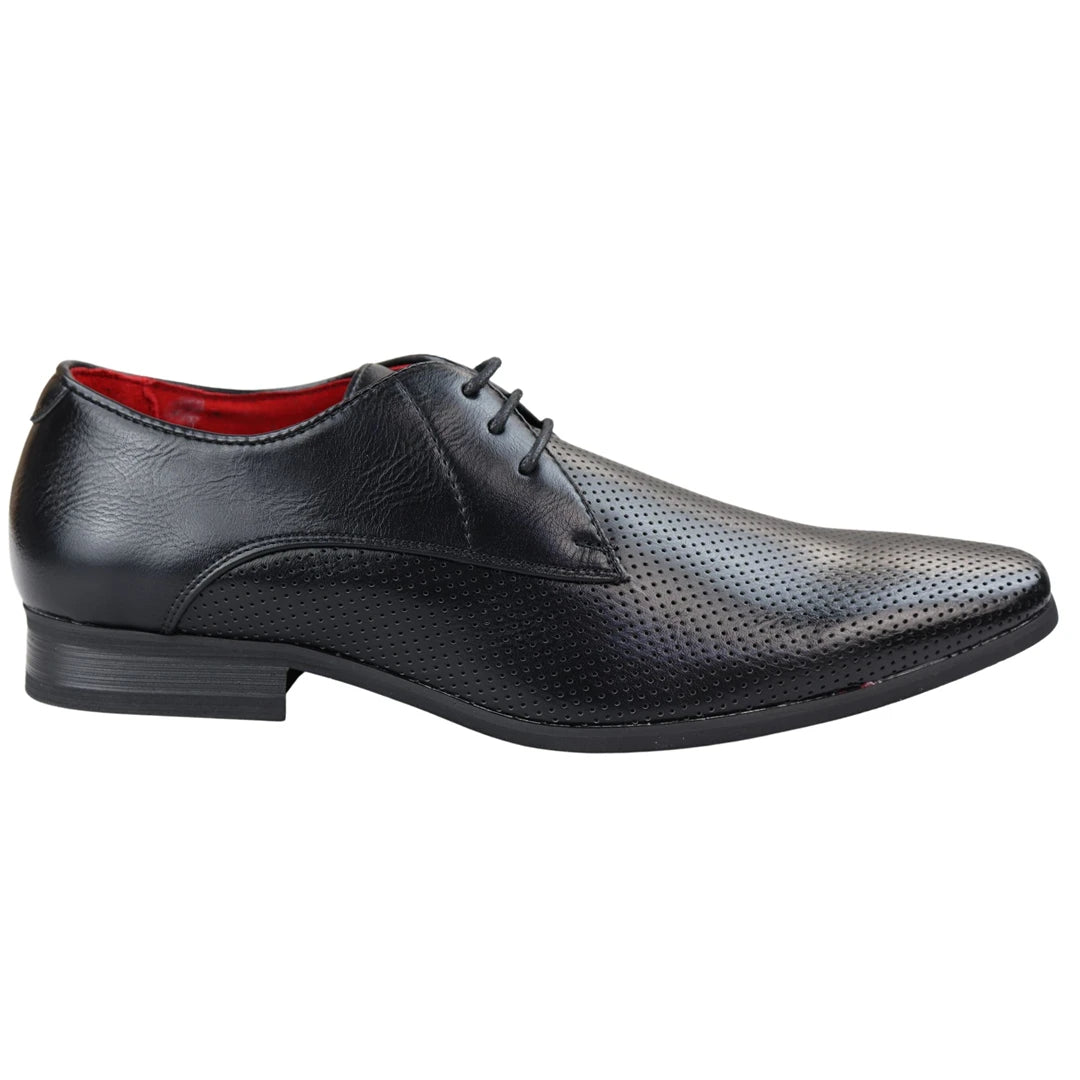 

Туфли Smart Formal Перфорированные Острые Шнуровка TruClothing, черный