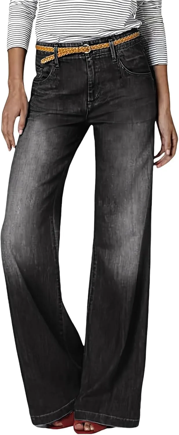 

Женские джинсы High Waisted Wide Leg Boyfriend с карманами HGps8w