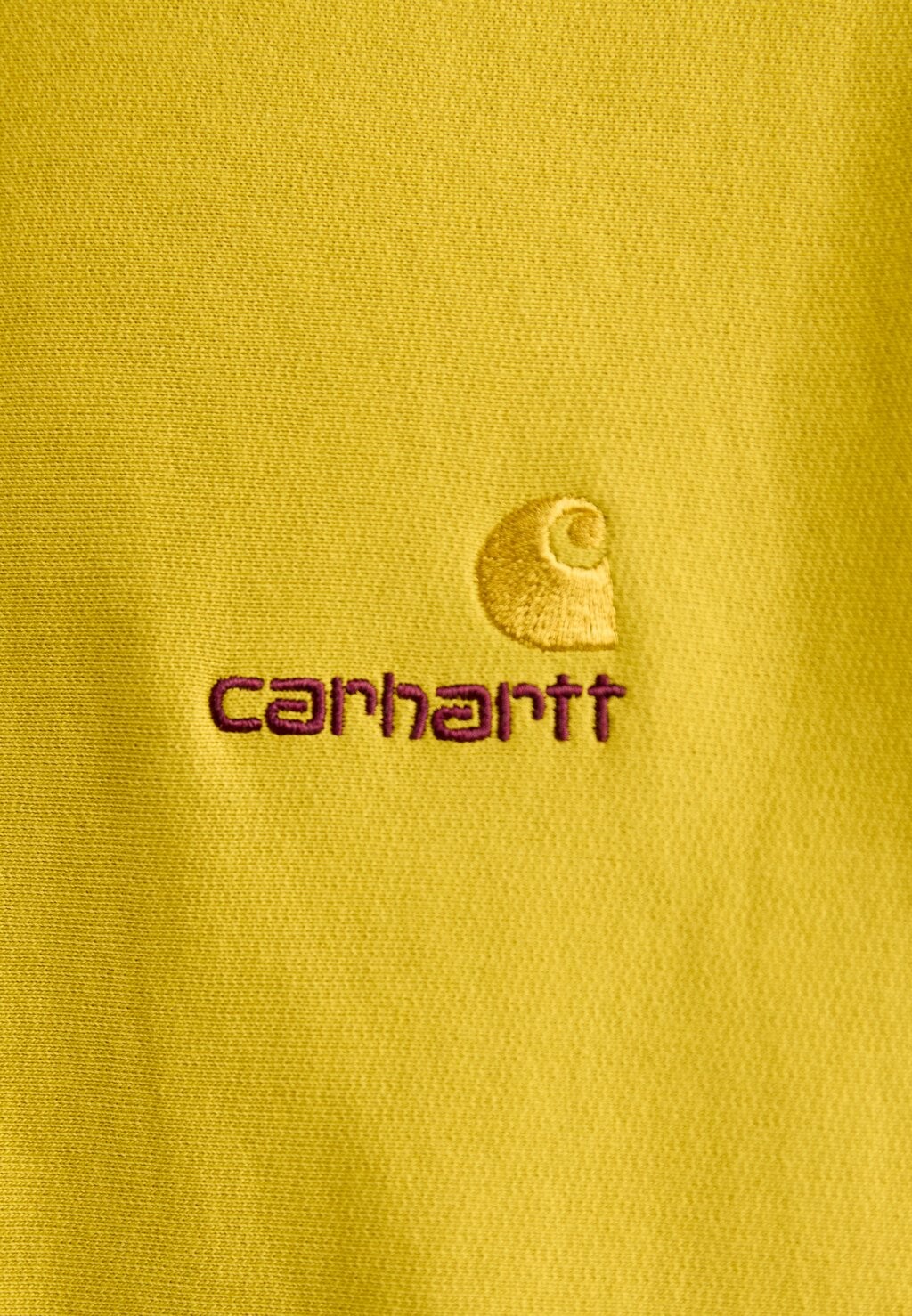 

Худи Hooded American Script Carhartt WIP, золотисто-оливковый