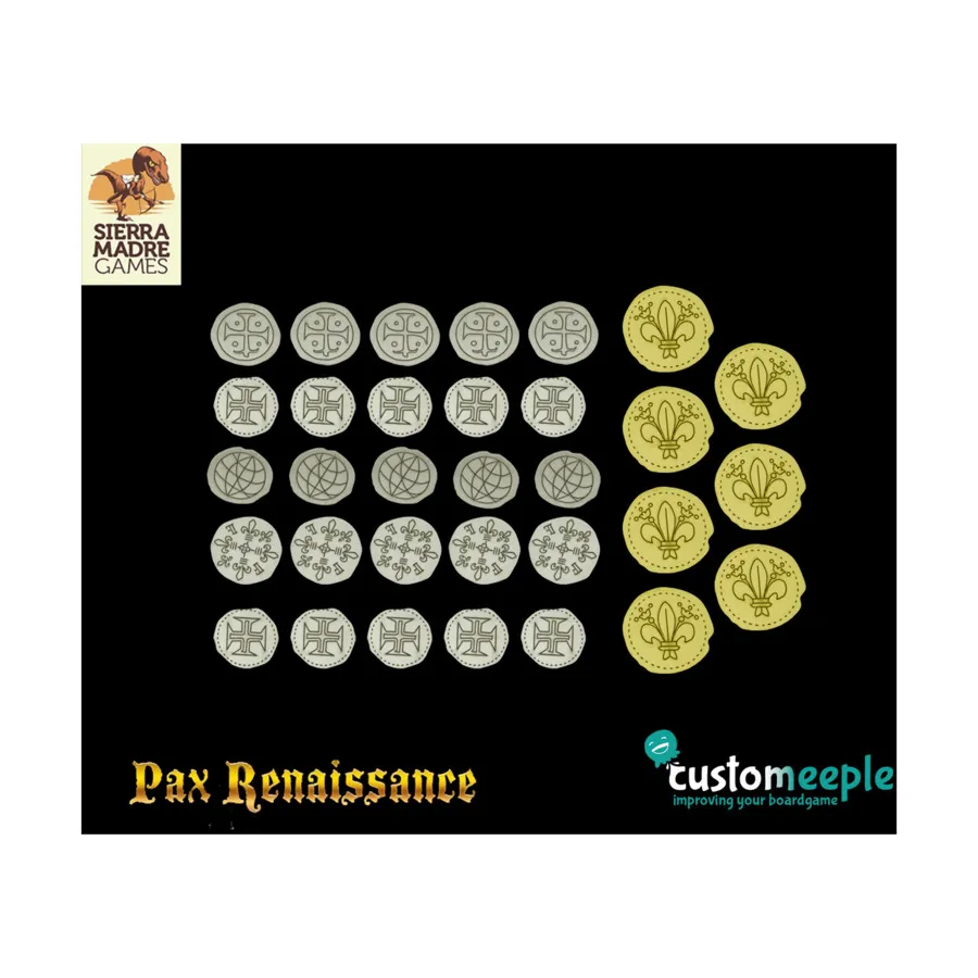 

Монеты Pax Renaissance Deluxe — Запад, Game Accessories (Customeeple)