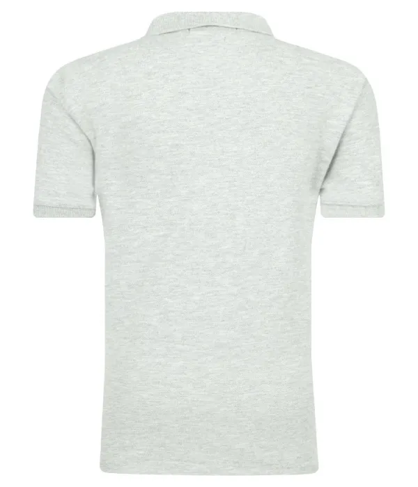 Футболка поло Slim fit Polo Ralph Lauren, серый — фото 2