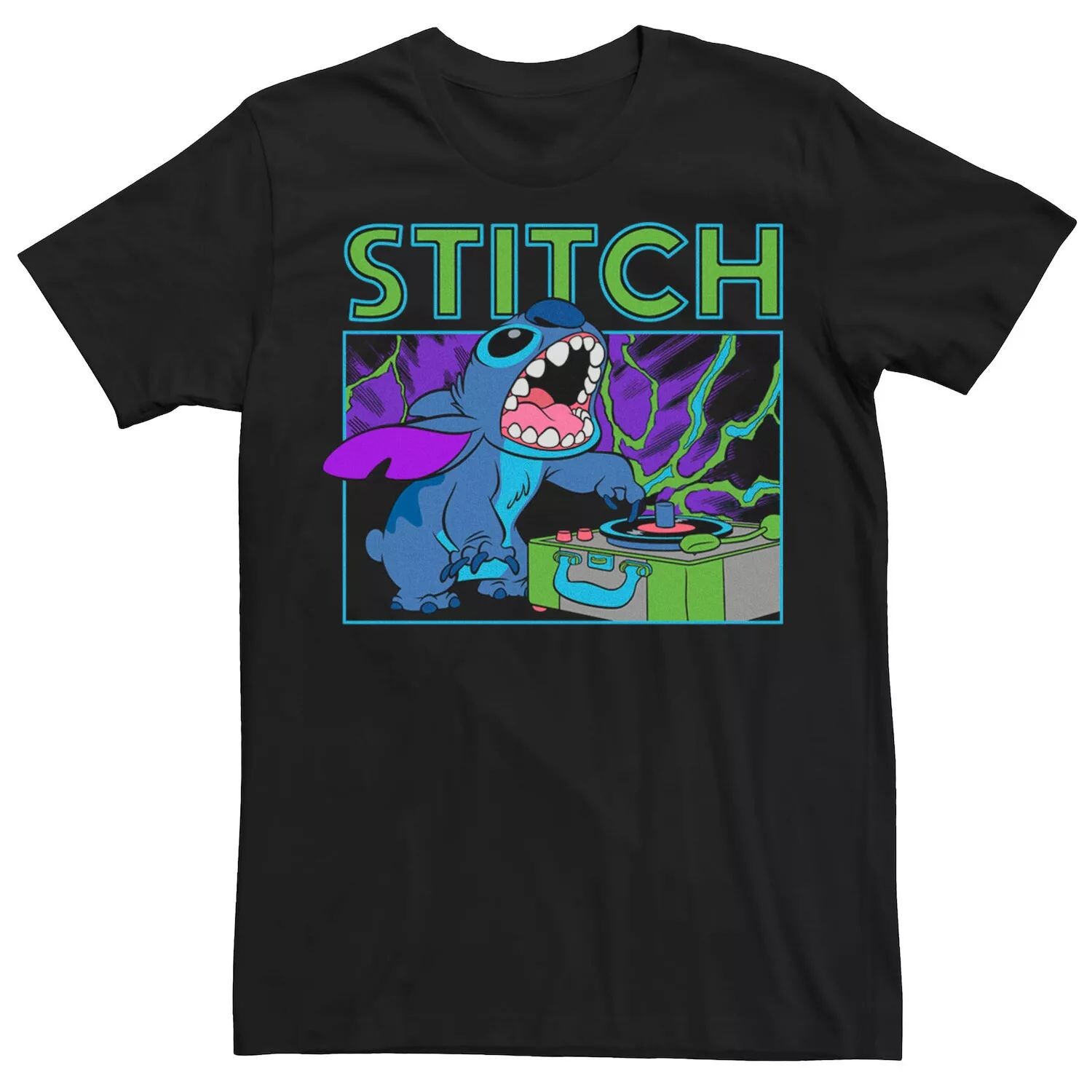 

Мужская футболка Disney's Lilo and Stich DJ Stich Licensed Character