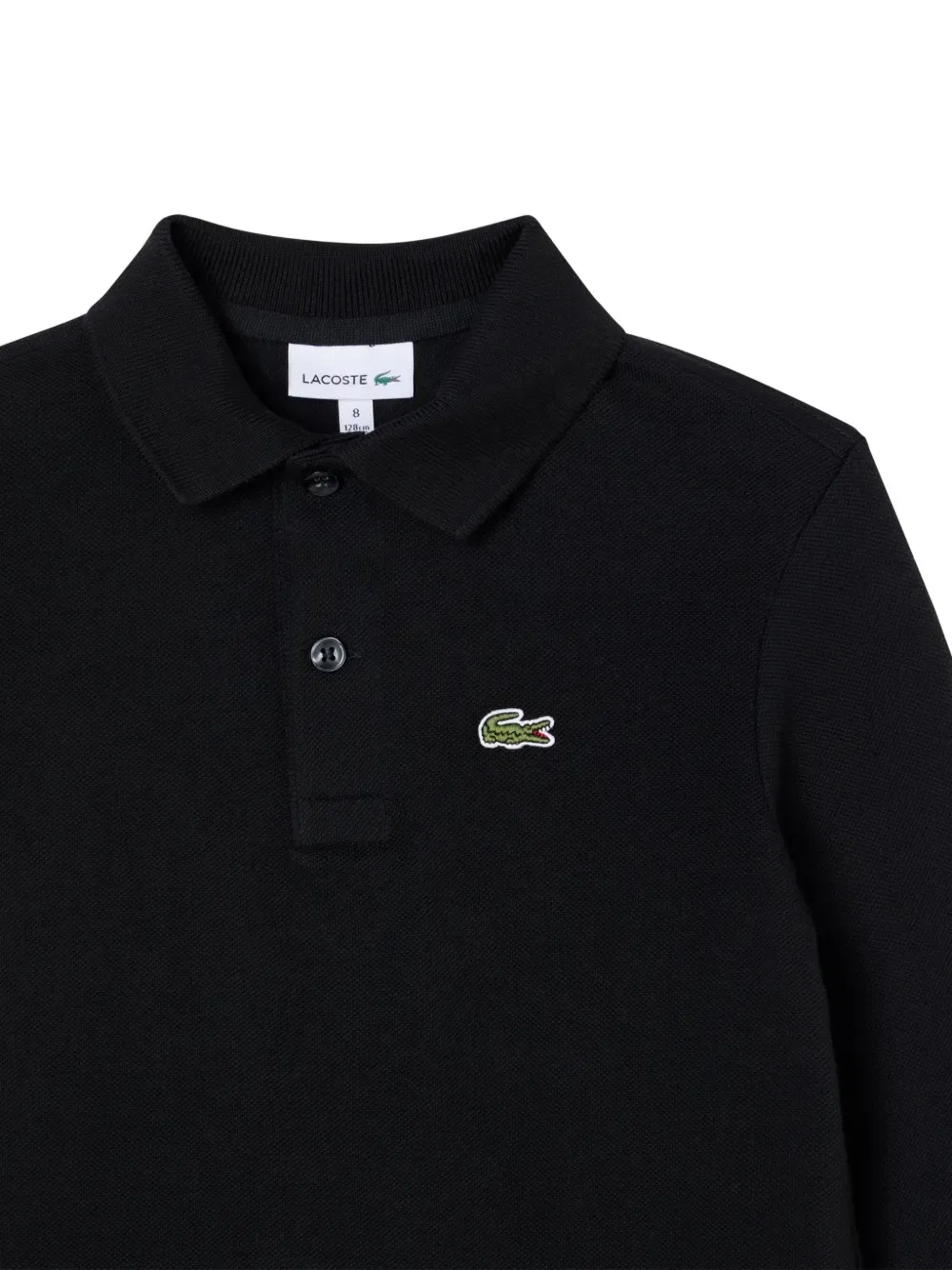 Рубашка-поло с длинными рукавами Lacoste Kids, черный — фото 3