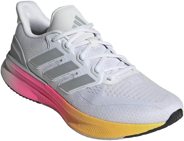 Мужские кроссовки Adidas Ultrabounce 5 для бега, белый/серебристый/черный — фото 4