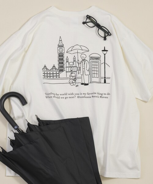 

Футболка, крой оверсайз, бренд Tombonia London Travel FREAK'S STORE, цвет белый