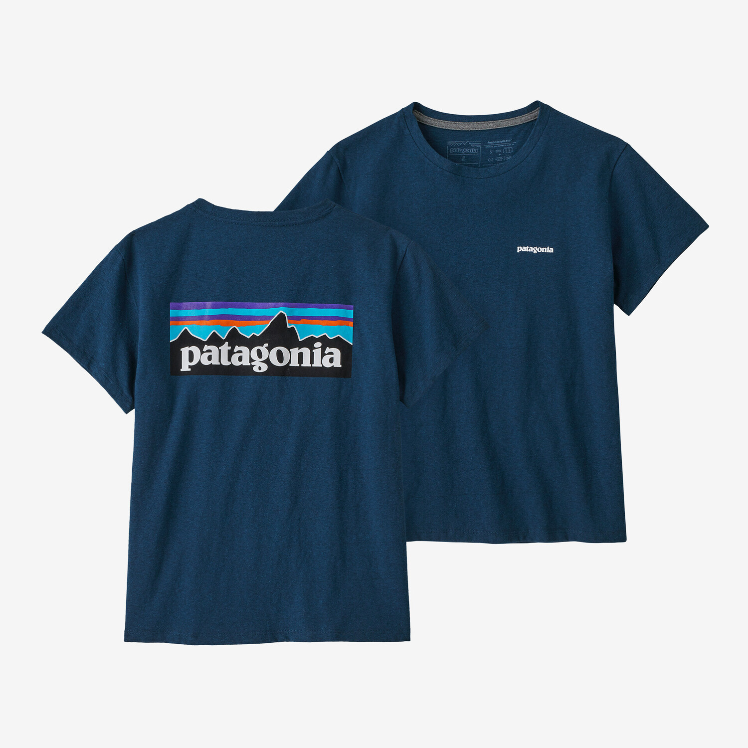 

Женская футболка с логотипом P-6 Responsibili Patagonia, синий