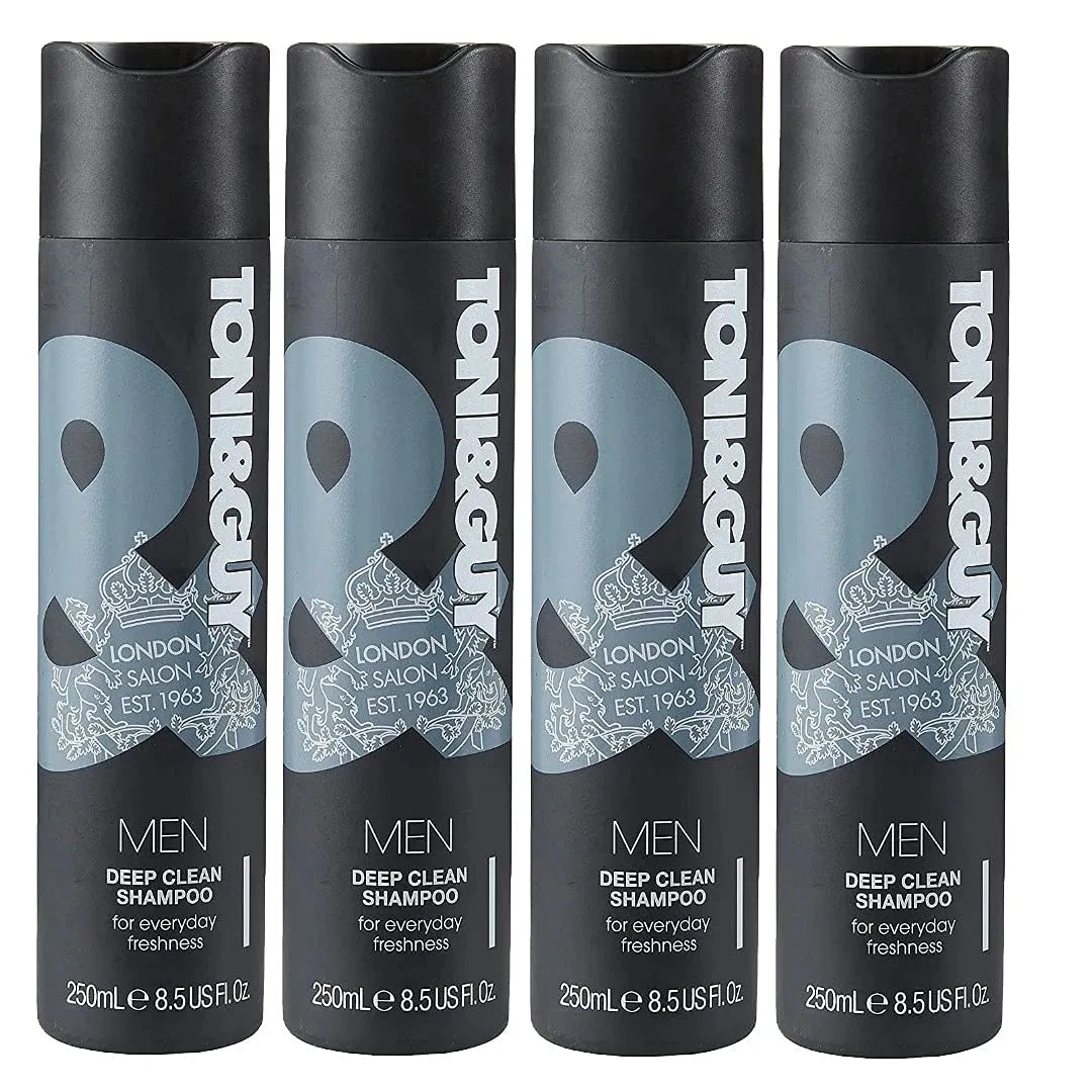 Мужской глубоко очищающий шампунь Toni & Guy Men с экстрактом угля, 6 шт. Toni&Guy