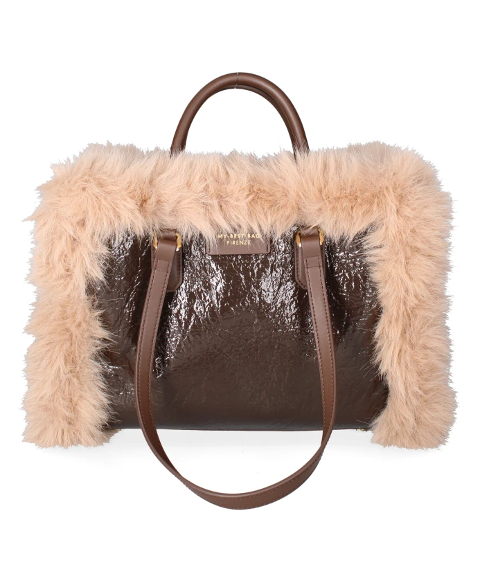 

Стильная сумка из Флоренции My Best Bags, коричневый