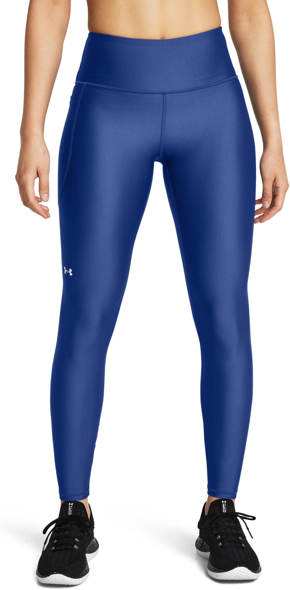 

Брюки Under Armour HeatGear Armour High-Waisted Pocketed Leggings, цвет Tech Blue/White