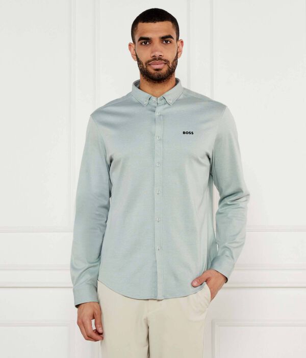 

Рубашка b_motion_l Regular fit Boss Green, голубой
