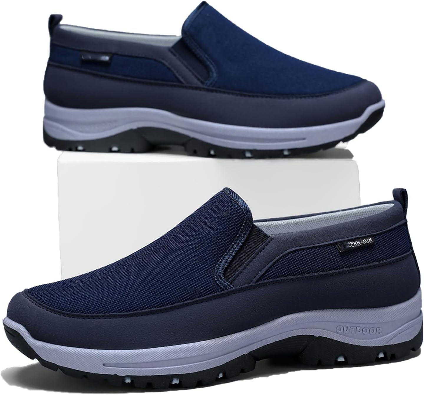 

Мужская повседневная обувь с легкими дышащими противоскользящими туфлями для ходьбы, балетки, туфли для походов, обувь для походов на открытом воздухе Generic, синий