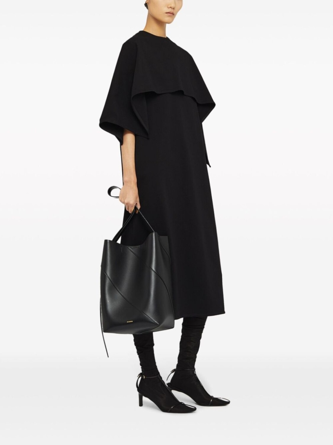 

Jil Sander сумка-тоут среднего размера, черный