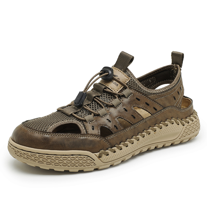 G.N.SHIJIA Мужские пляжные сандалии цвета хаки, цвет Khaki — фото 3