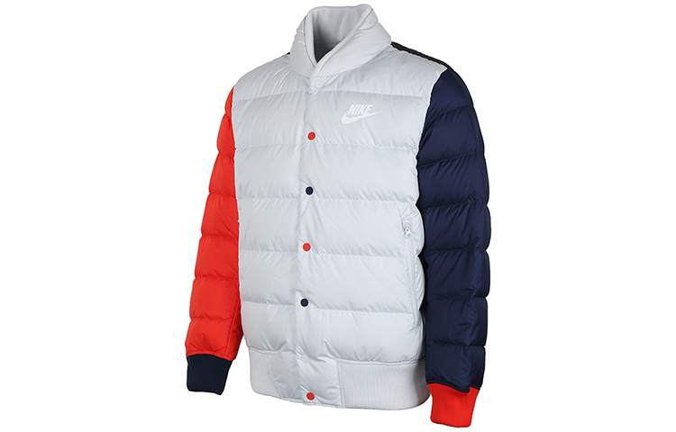 Nike Мужская пуховая куртка красно-бело-синяя, Red White Blue Multicolor — фото 2