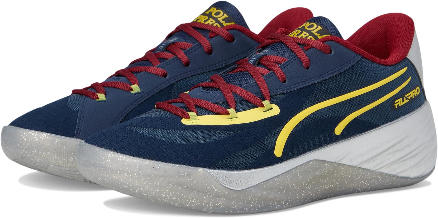 

Кроссовки PUMA All-Pro Nitro, цвет Club Navy/Intense Red/Golden Fog/Yellow Blaze/Silver Mist