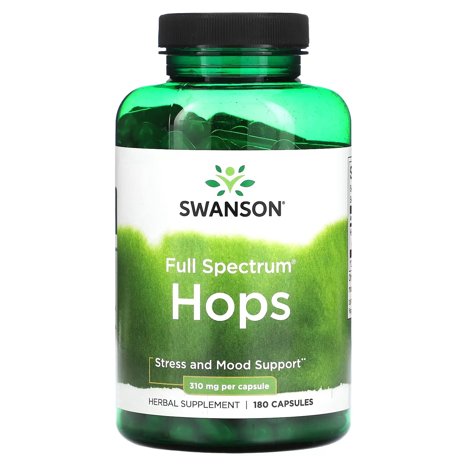 

Растительная добавка Swanson Full Spectrum Hops 310 мг, 180 капсул