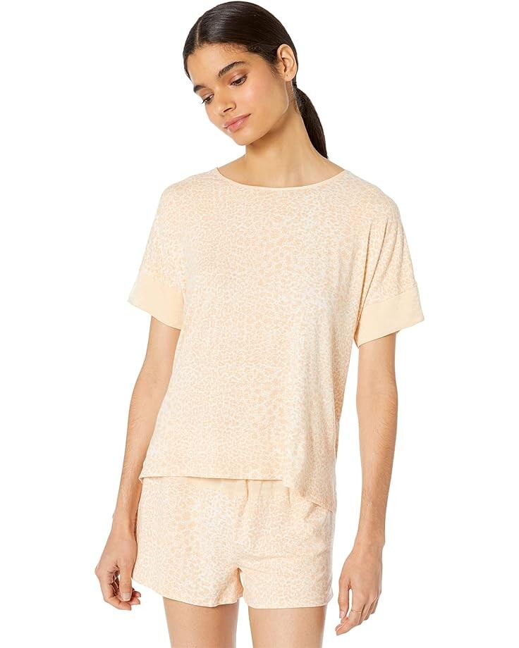 

Пижамный комплект Splendid Two-Piece Tee & Shorts Set, цвет Dotted Animal