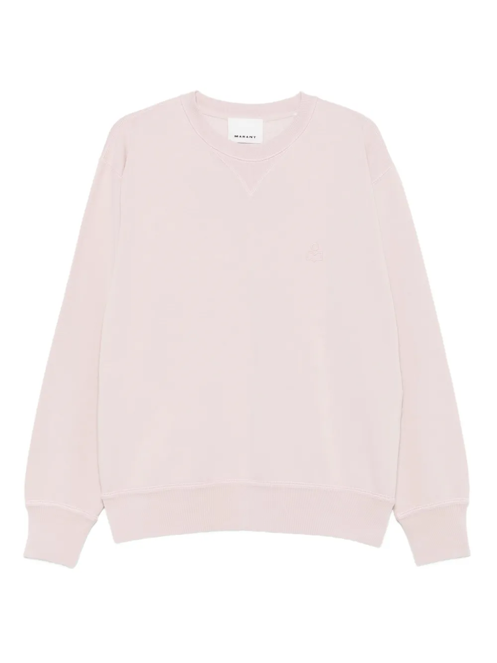 

Свитшот с вышитым логотипом и круглым вырезом Isabel Marant, розовый