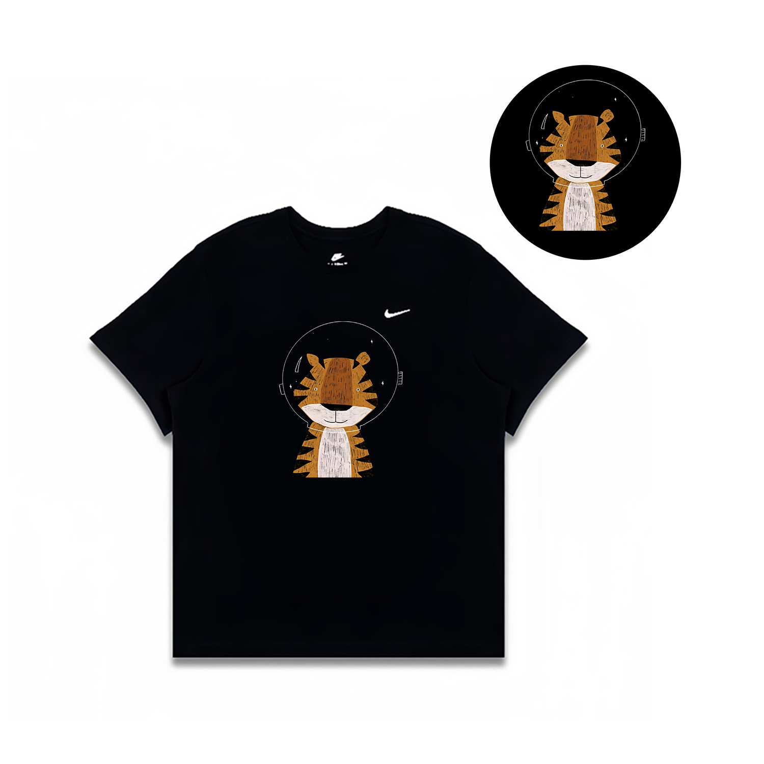 

Nike Футболка мужская черная, Черный, Nike Футболка мужская черная