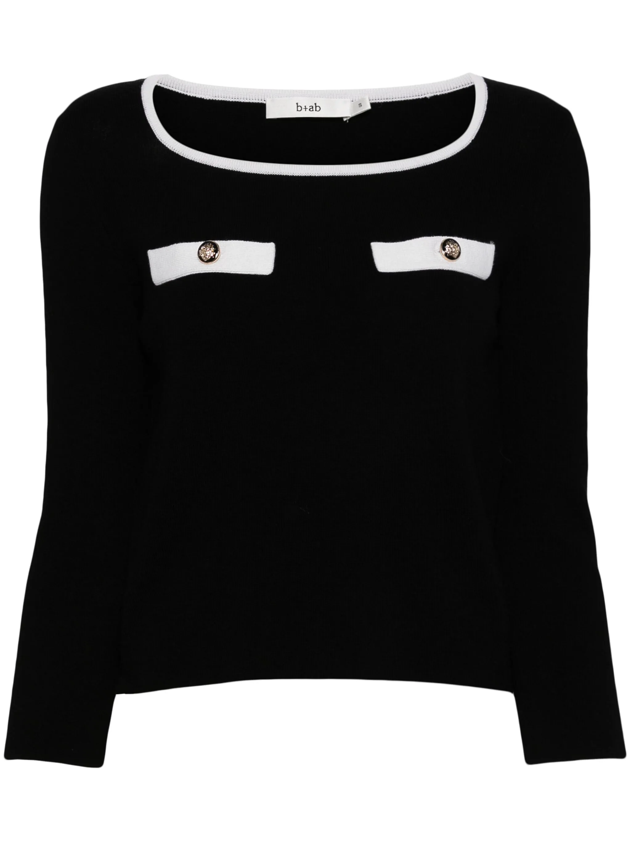 

Укороченный топ с круглым вырезом B+Ab, черный