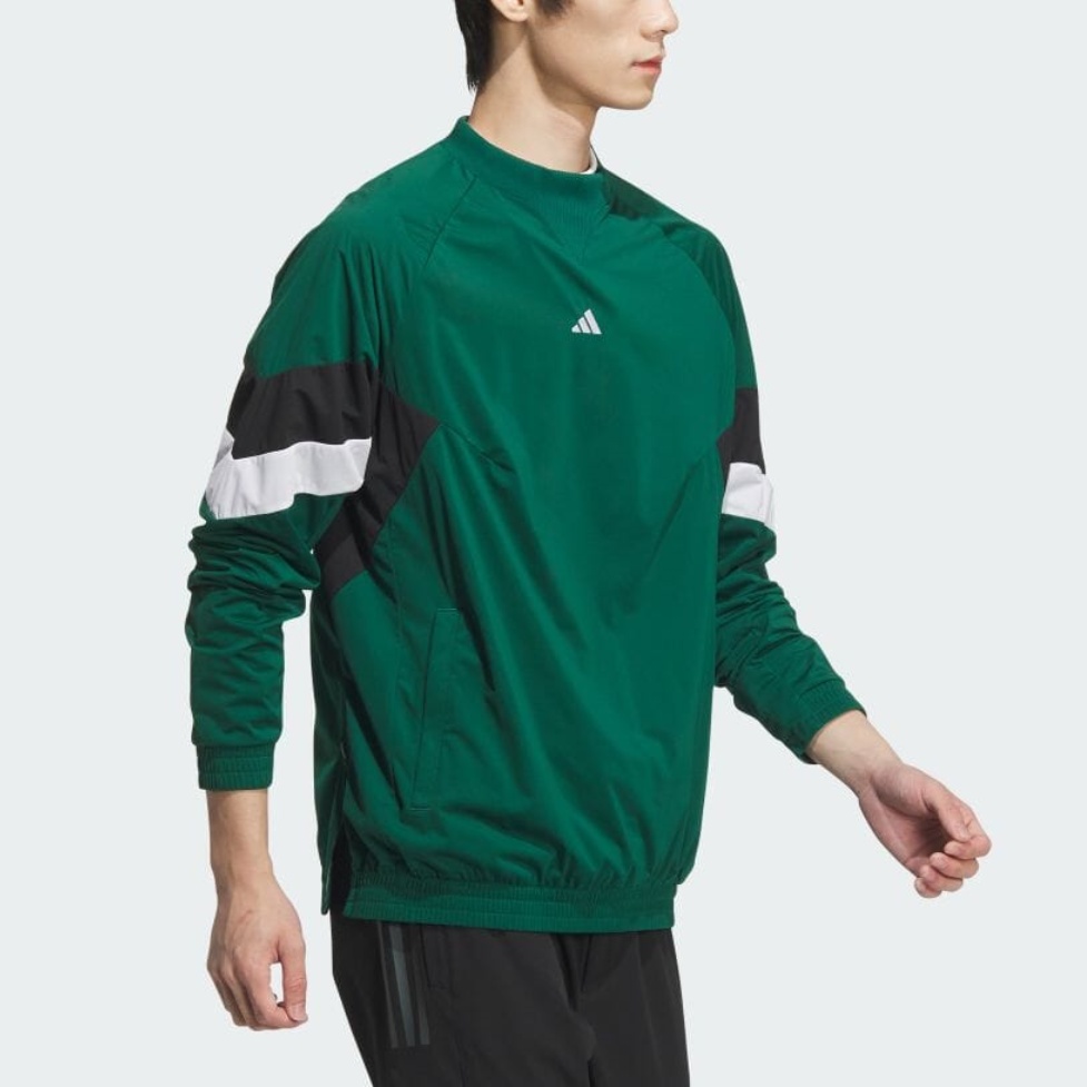 Adidas Мужская толстовка WIND RDY ARCHIVE DESIGN в стиле преппи, зеленая — фото 3