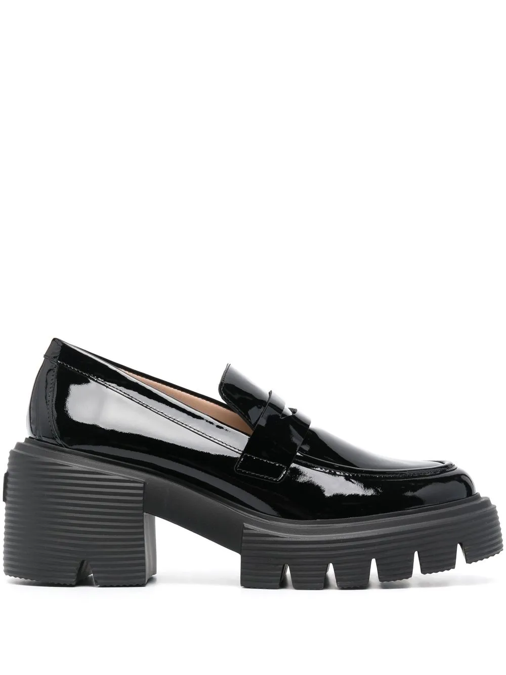 Лакированные лоферы Soho Stuart Weitzman, черный