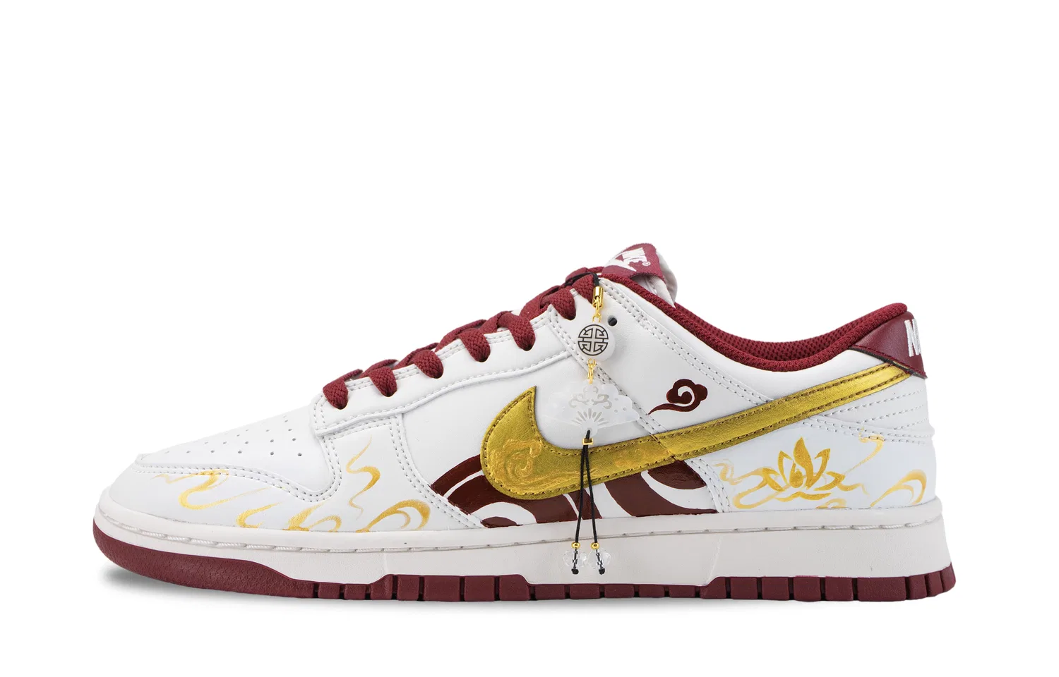 Кроссовки Nike Dunk RETRO White Red — фото 3