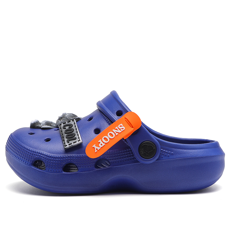 

Детские тапочки с противоскользящей подошвой, износостойкие, дышащие, легкие, с амортизацией SNOOPY, темно-синий