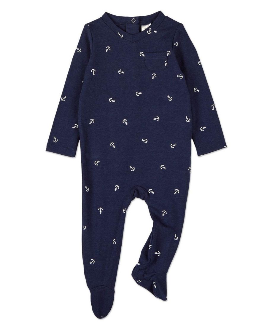 

Детский комбинезон для мальчиков "Seas The Day" из вискозной ткани MeMoi, Navy