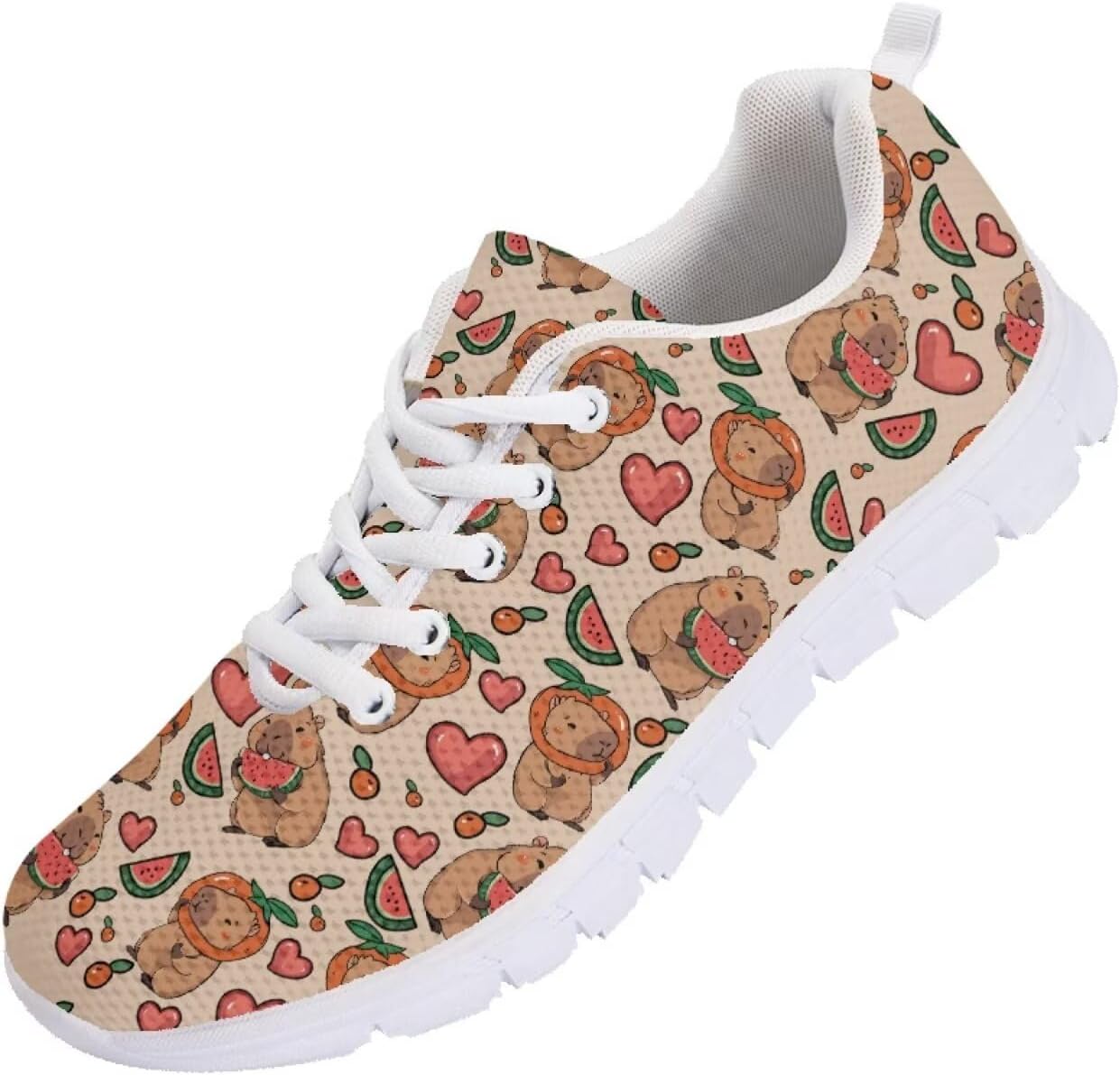 

Мужские кроссовки Funnydude Funny Print для бега, легкие, дышащие, теннисные, зимние спортивные кроссовки, Capybara