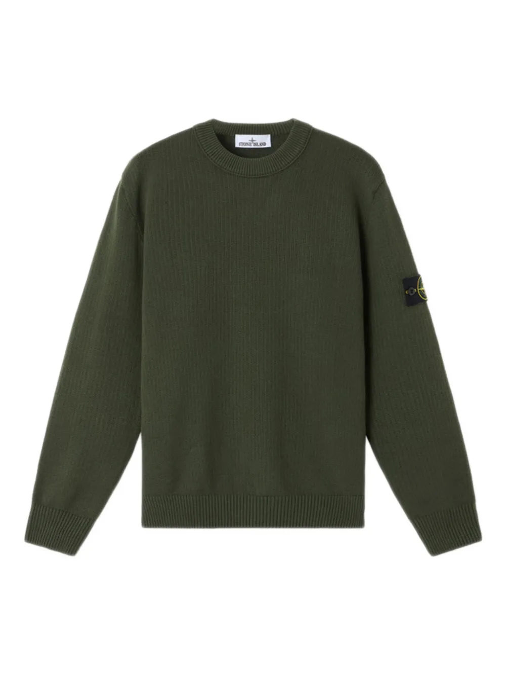 

Свитер с круглым вырезом Stone Island, зеленый