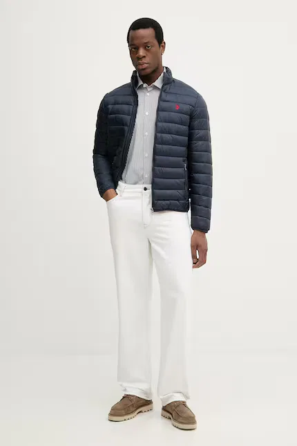 Куртка короткая стеганая LIGHTWEIGHT BOUND QUILTED U.S. Polo Assn., синий — фото 2