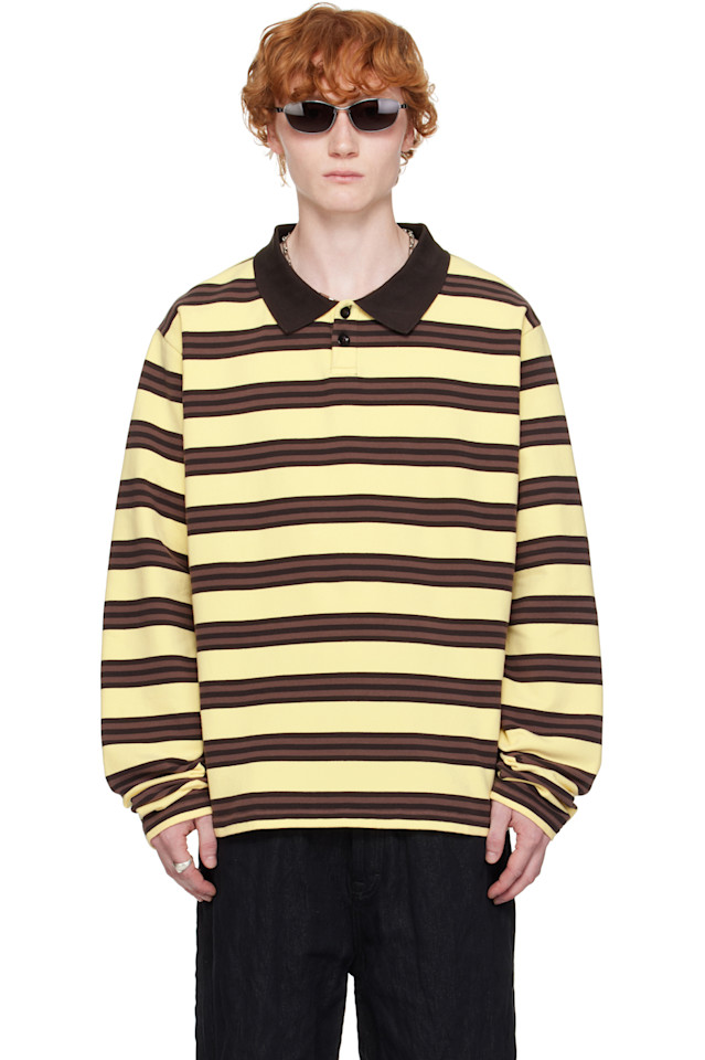 

Still Kelly Желто-Коричневая рубашка-поло большого размера