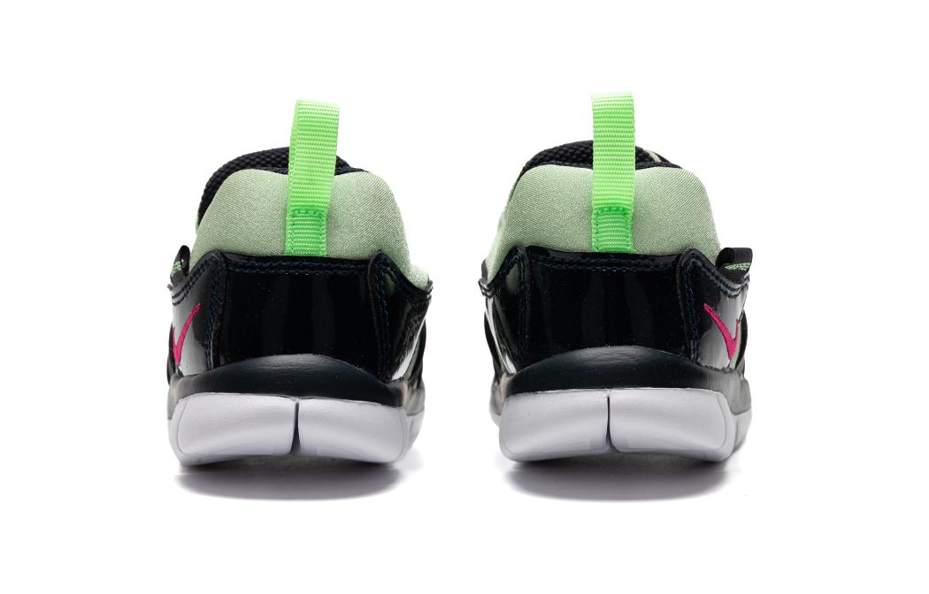 Низкие детские туфли Dynamo Free для младенцев и малышей Nike, черный/зеленый — фото 4