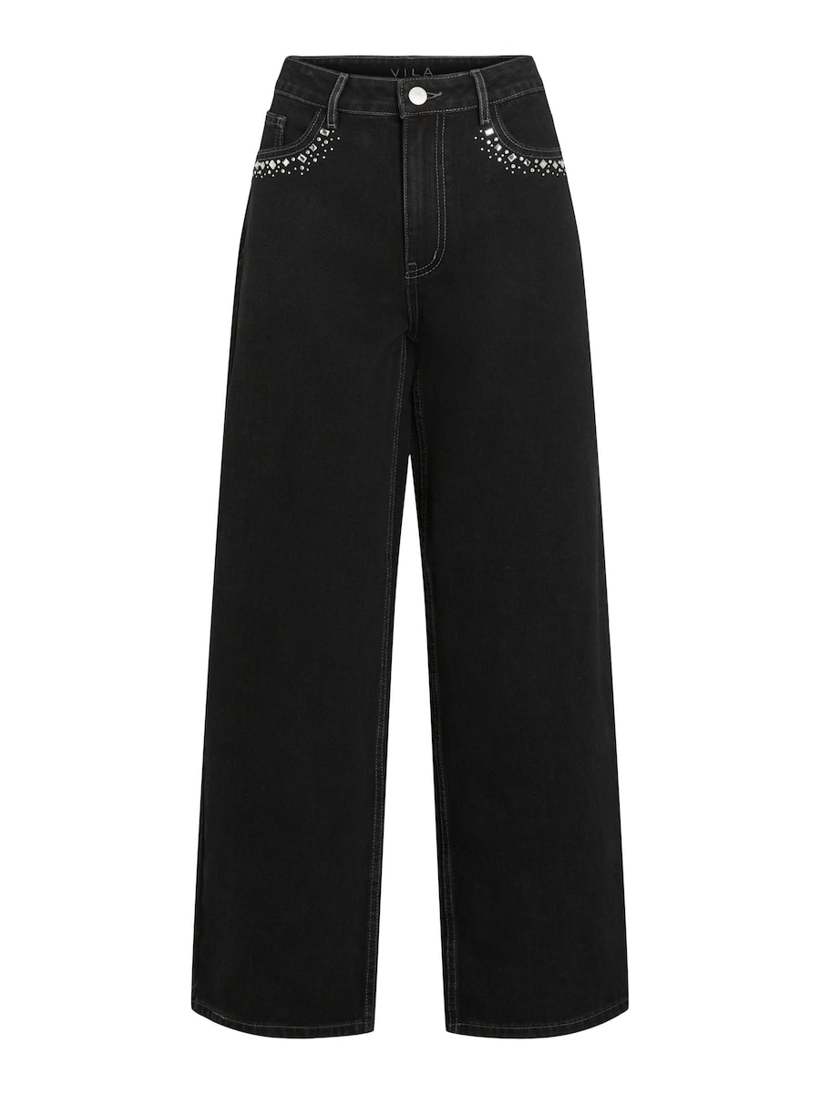 

Джинсы с широкими штанинами VILA VIFreya, темно-серый