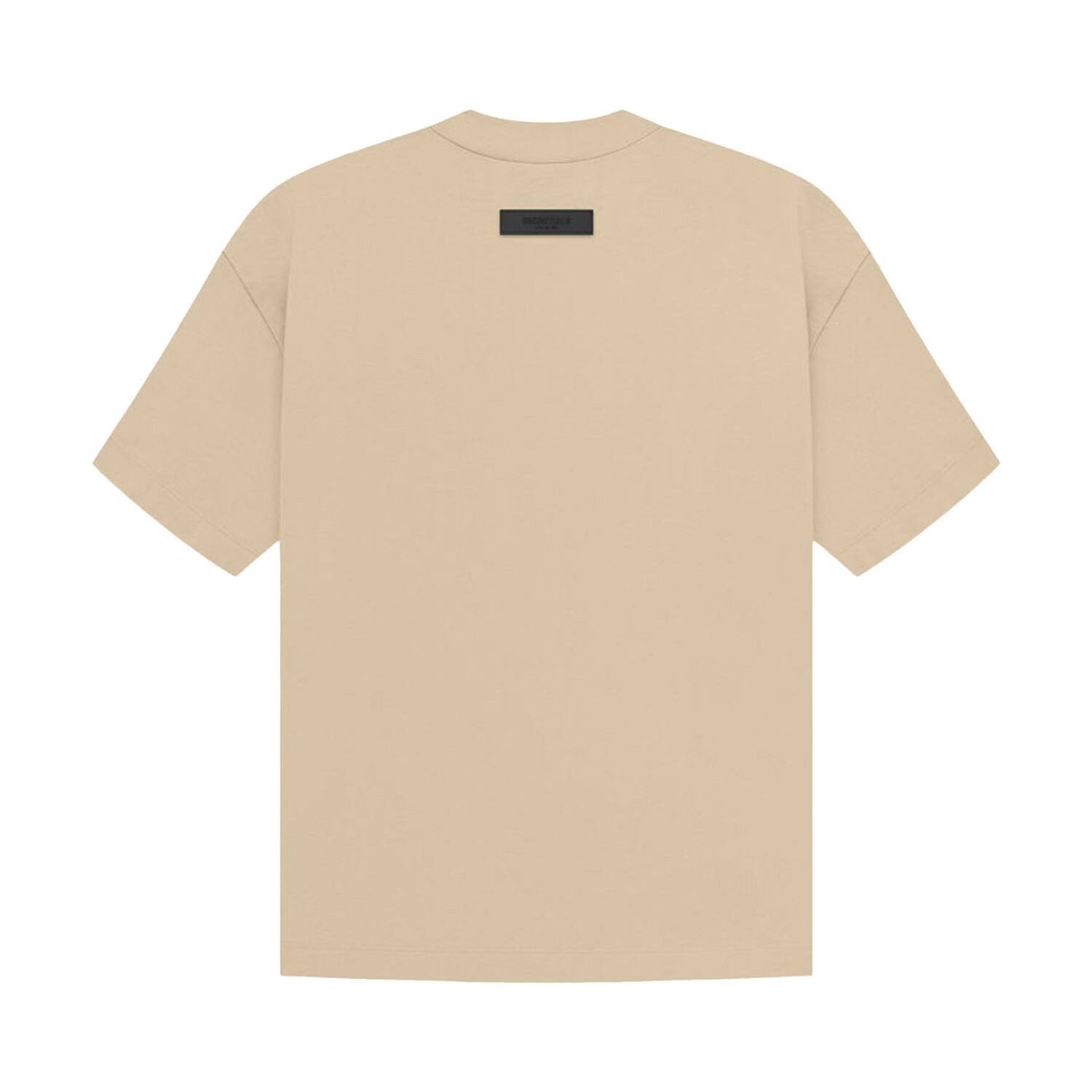 Футболка Fear of God Essentials с короткими рукавами и логотипом, песочный — фото 2
