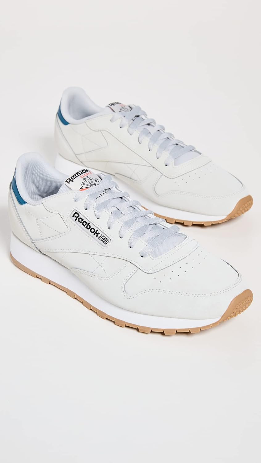 Классические кожаные кроссовки для взрослых, унисекс V1 Reebok, синий/серый/стальной — фото 4