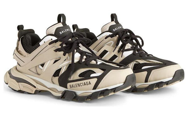 Кроссовки track sneakers 'beige and black mesh and nylon' Balenciaga, бежевый — фото 3