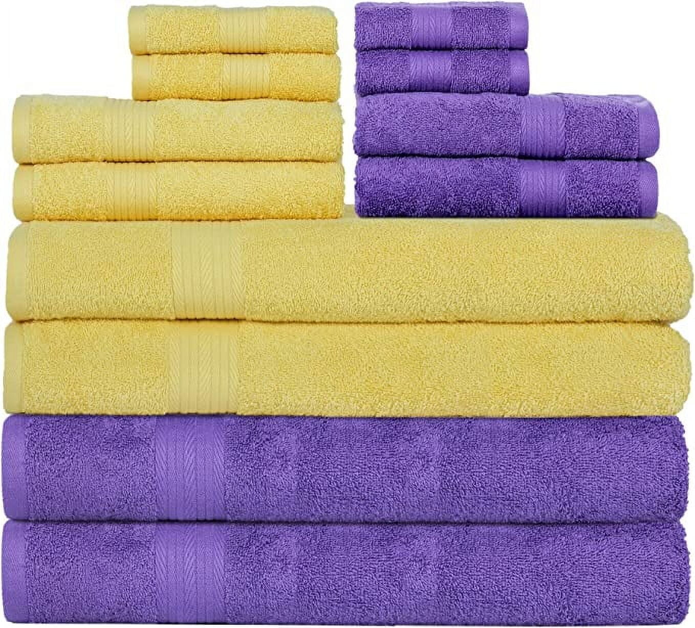 

Набор полотенец Ample Décor, фиолетовый / желтый