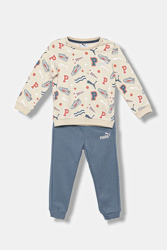 

Детский спортивный костюм MINICATS AOP Crew Set FL INF Puma, бежевый