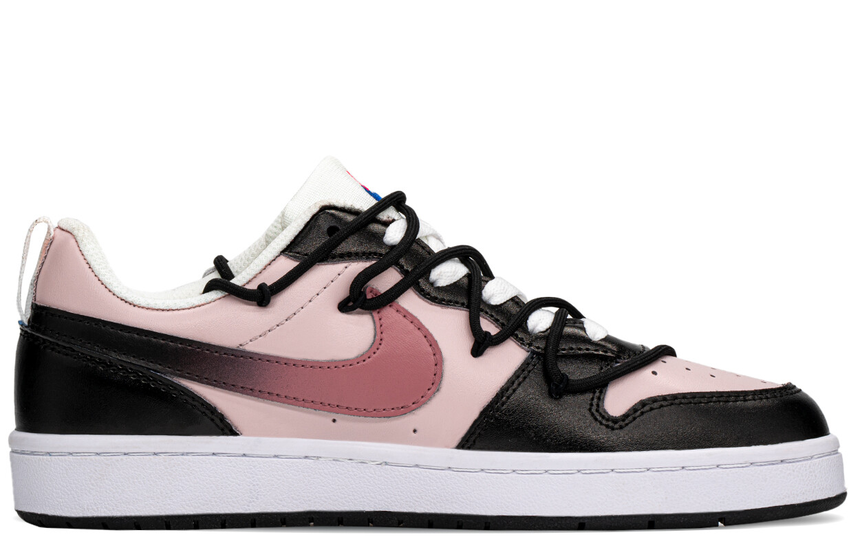 

Кроссовки Nike Court Borough Skateboarding Shoes Women's Low-top Black/pink, черный/розовый