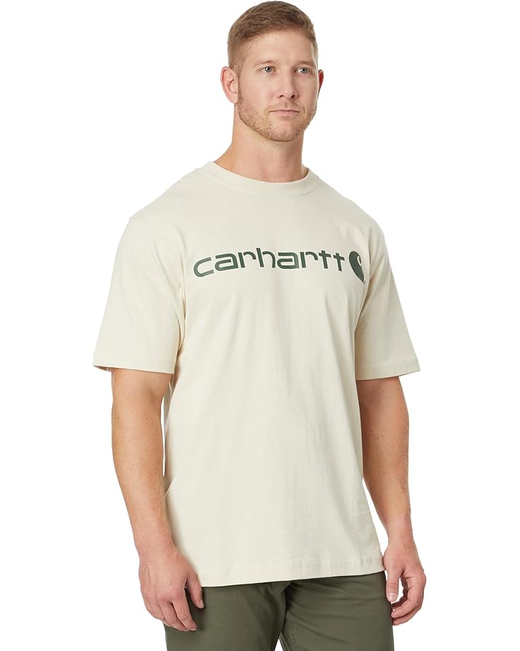 

Толстовка Carhartt Loose Fit Heavyweight Short-Sleeve Logo Graphic T-Shirt, цвет Oat Milk